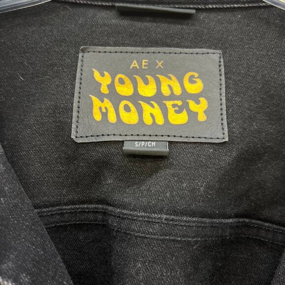 AE X Young Money Unisex Black Denim Jacket - Picture 3 of 15